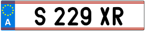 Trailer License Plate